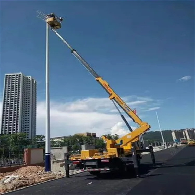 永城维修路灯的曲臂升降车出租