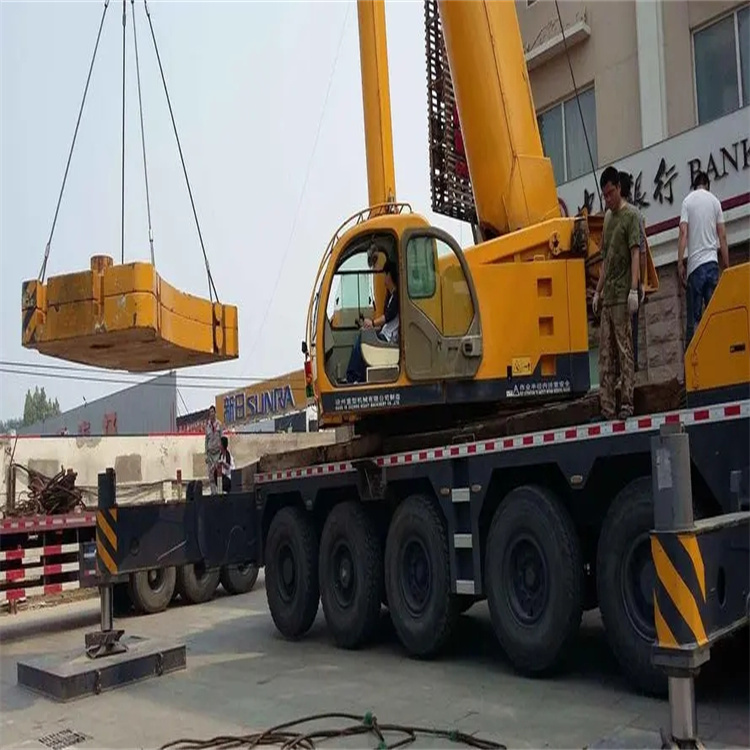 永城当地吊车出租|机器吊装|75吨|工厂搬迁服务